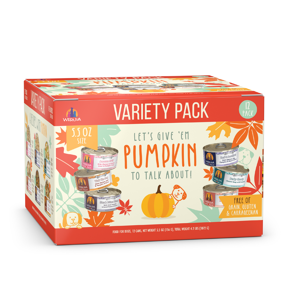 Weruva Classic Dog Let's Give 'Em Pumpkin To Talk About Variety Pack by Weruva