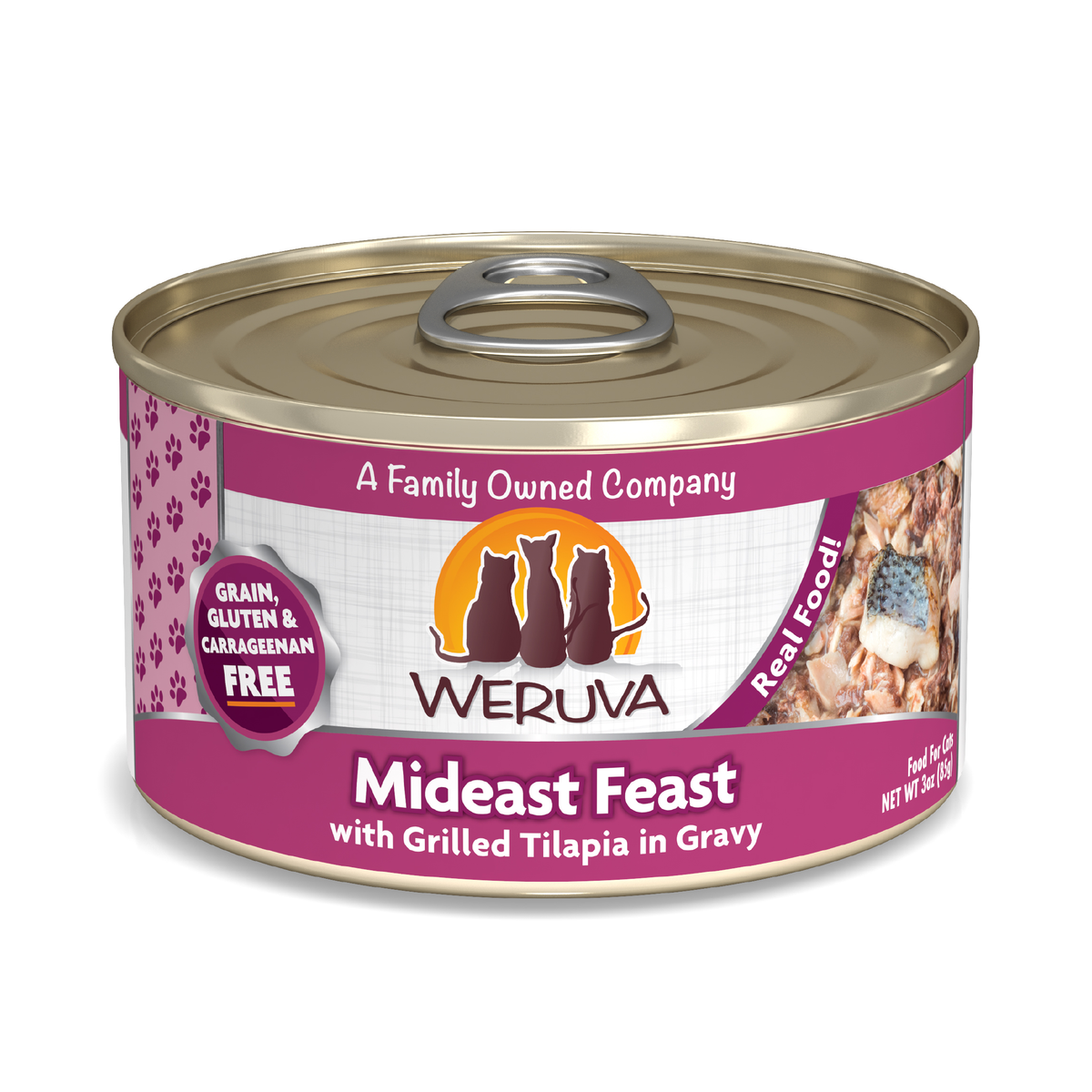 Weruva Classic Cat Mideast Feast with Tilapia in Gravy Wet Canned Food by Weruva