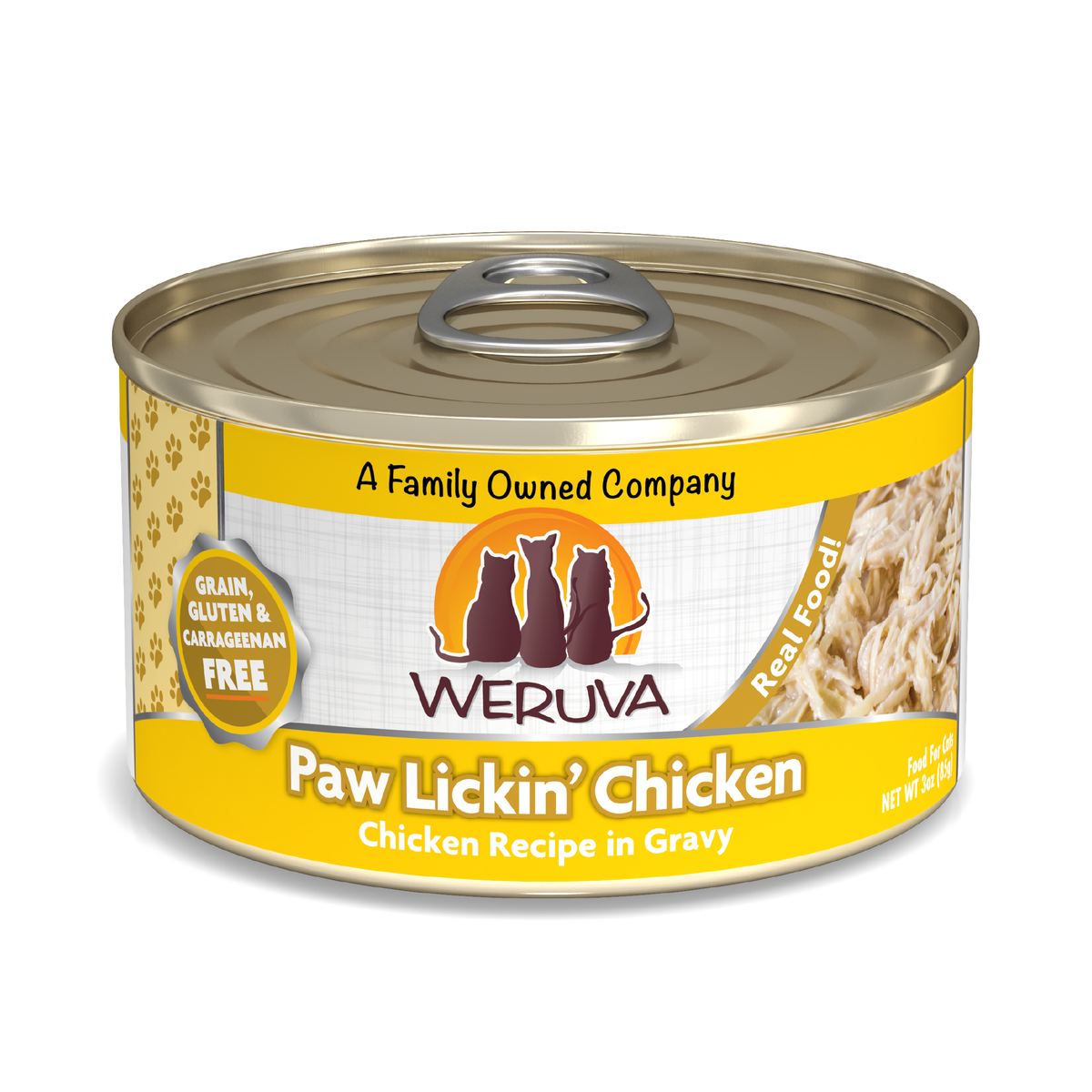 Weruva Classic Cat Paw Lickin' Chicken in Gravy Wet Canned Food by Weruva