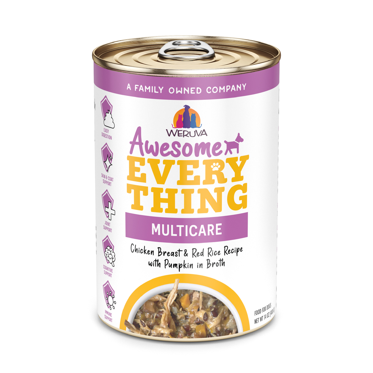 Weruva Awesome Everything Chicken, Rice & Pumpkin Multicare Dog Food by Weruva