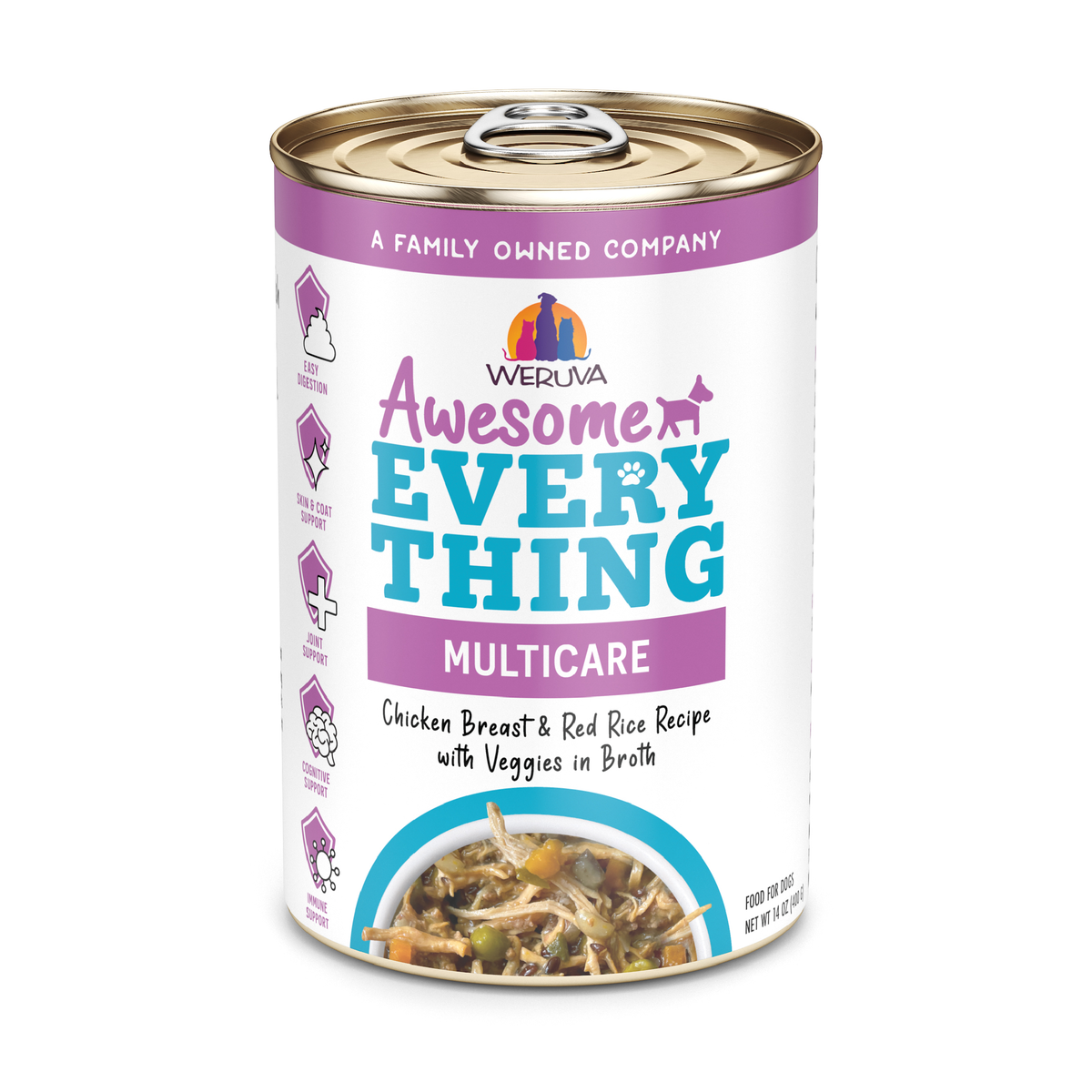 Weruva Awesome Everything Chicken, Rice & Veggies Multicare Dog Food by Weruva