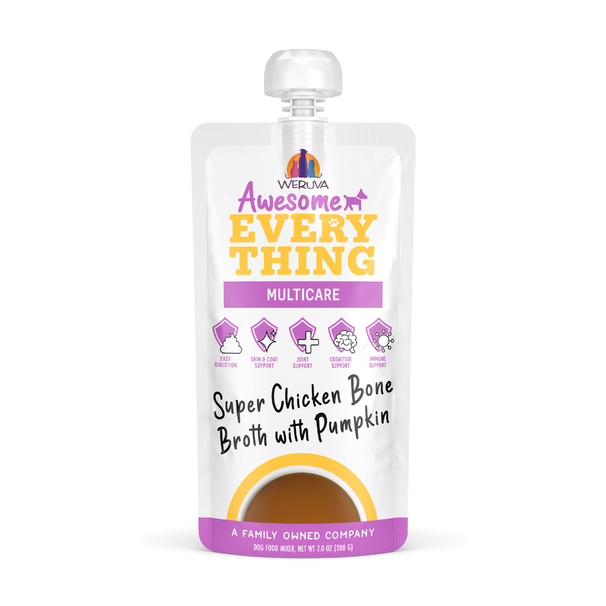 Weruva Awesome Everything Super Chicken Bone Broth Dog Food Topper by Weruva