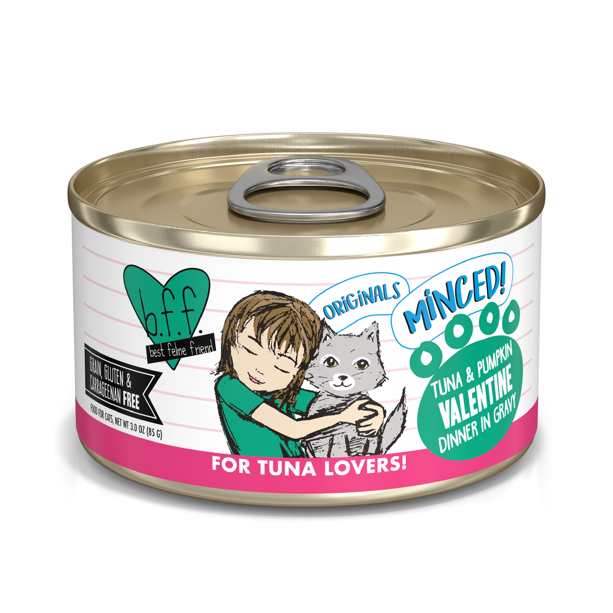Weruva BFF Minced Tuna & Pumpkin Valentine In Gravy Wet Cat Food by Weruva