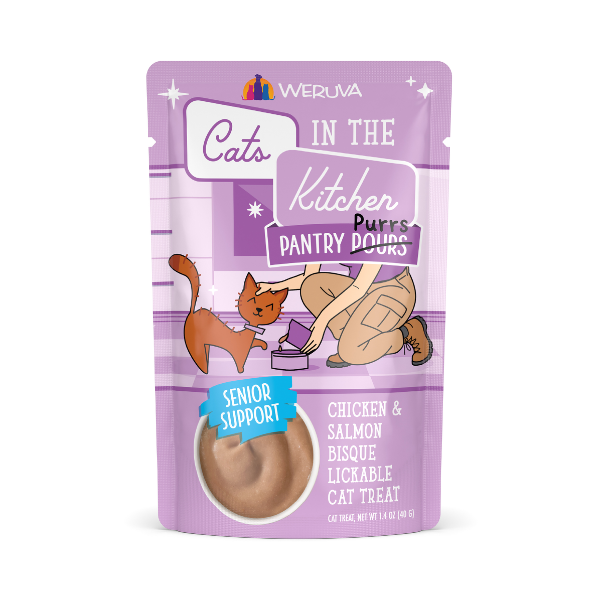 Weruva Cats in the Kitchen Pantry Pours Chicken & Salmon Senior Bisque by Weruva