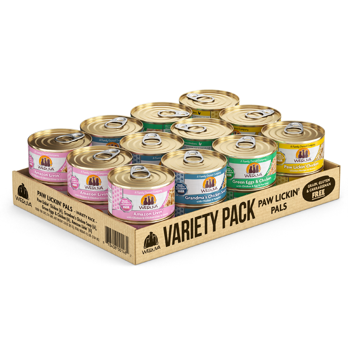 Weruva Classic Cat Paw Lickin' Pals Variety Pack Wet Canned Food by Weruva