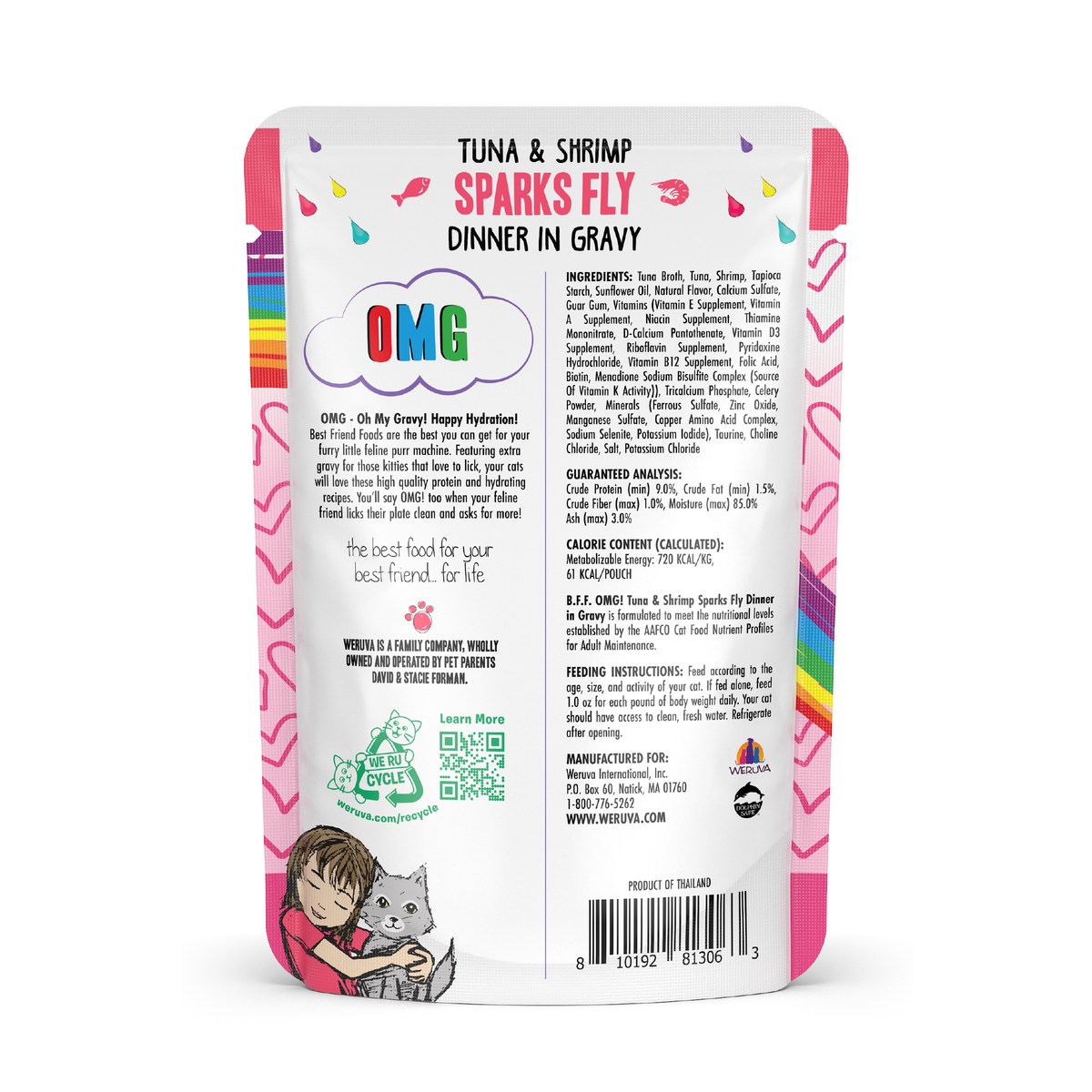 3148-810192813063 BFF OMG Gravy Tuna & Shrimp Sparks Fly 3oz Pouch