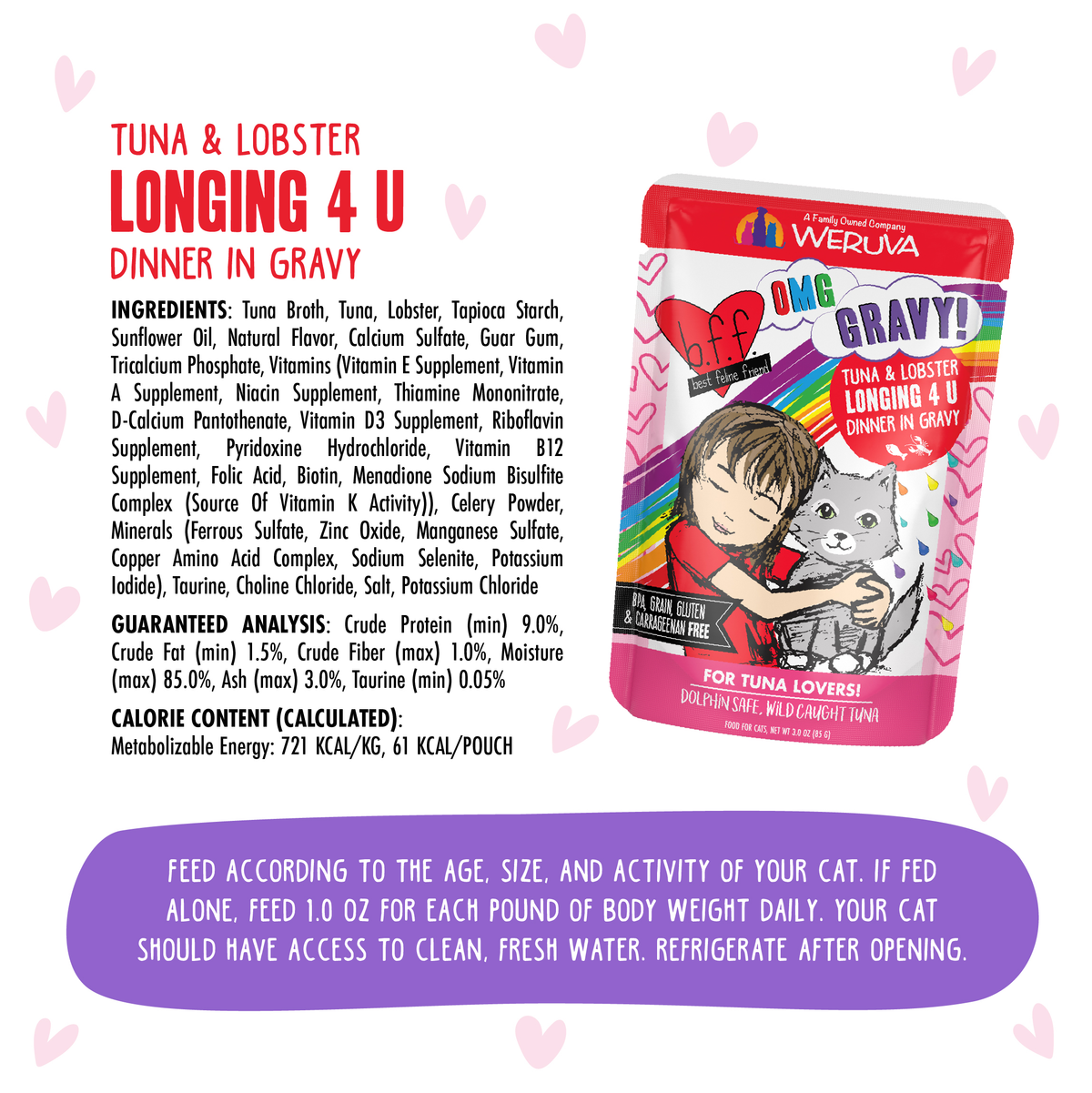 3179-810192813131 BFF OMG Gravy Tuna & Lobster Longing 4 U 3oz Pouch