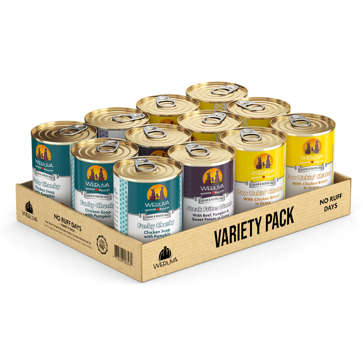 Weruva Classic Dog No Ruff Days Variety Pack Canned Wet Food by Weruva