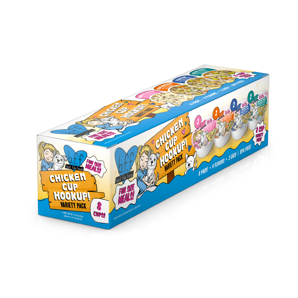 Weruva BFF Fun Size Meals Chicken Cup Hookup Variety Pack Wet Dog Food