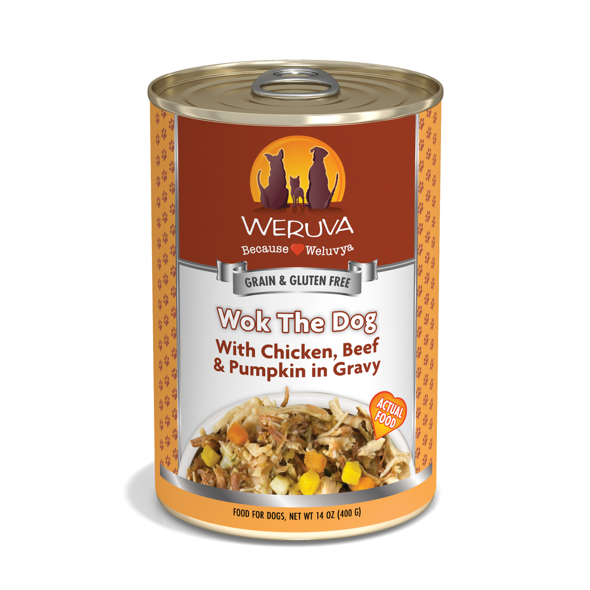 Weruva Classic Wok The Dog Chicken, Beef & Pumpkin in Gravy Wet Food by Weruva