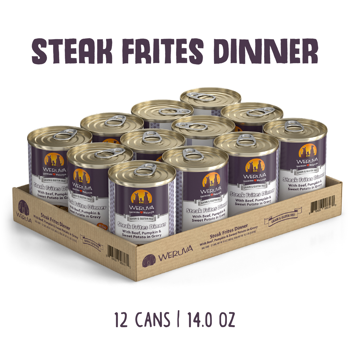 6180-878408005183 Steak Frites Dinner 14oz Can