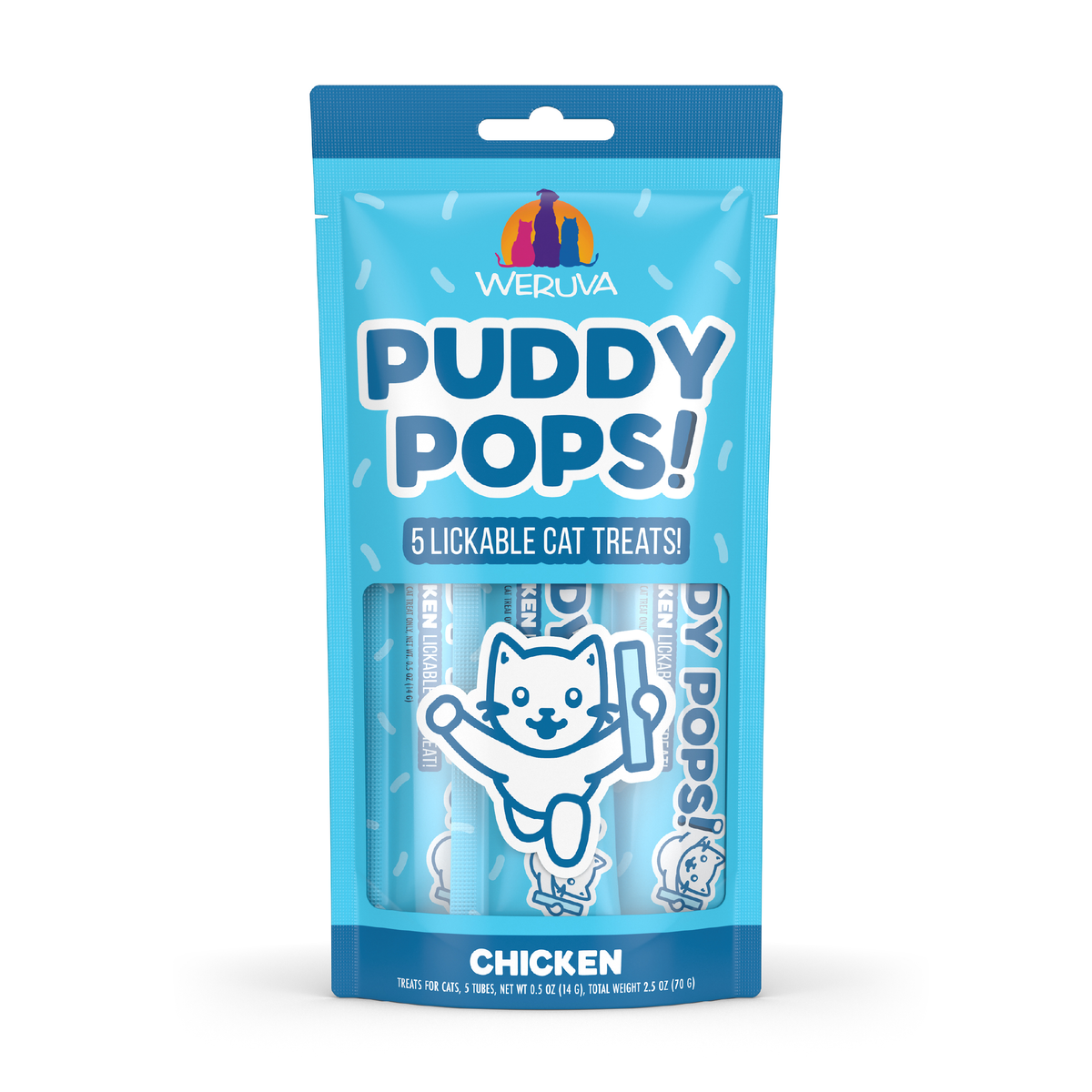 Weruva Puddy Pops Chicken Lickable Cat Treats by Weruva