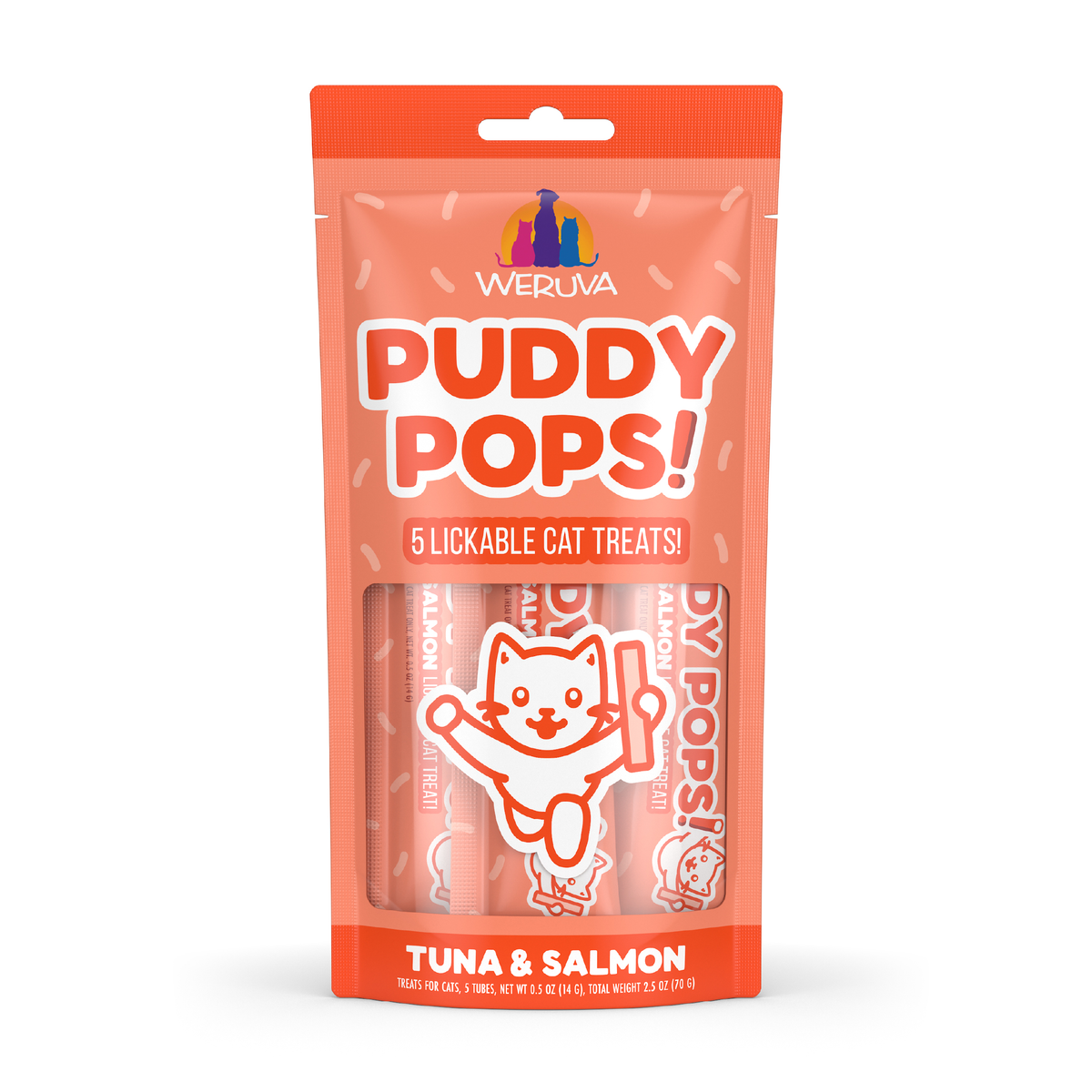 Weruva Puddy Pops Tuna & Salmon Lickable Cat Treats by Weruva