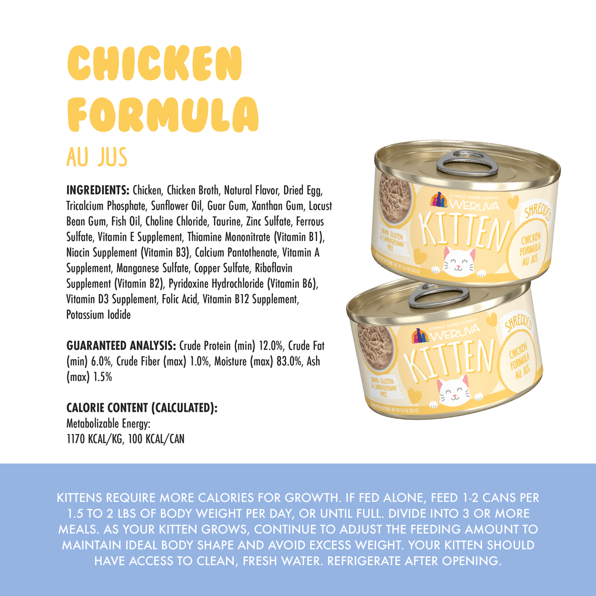8038-810028248021 Kitten Chicken Formula 4pk