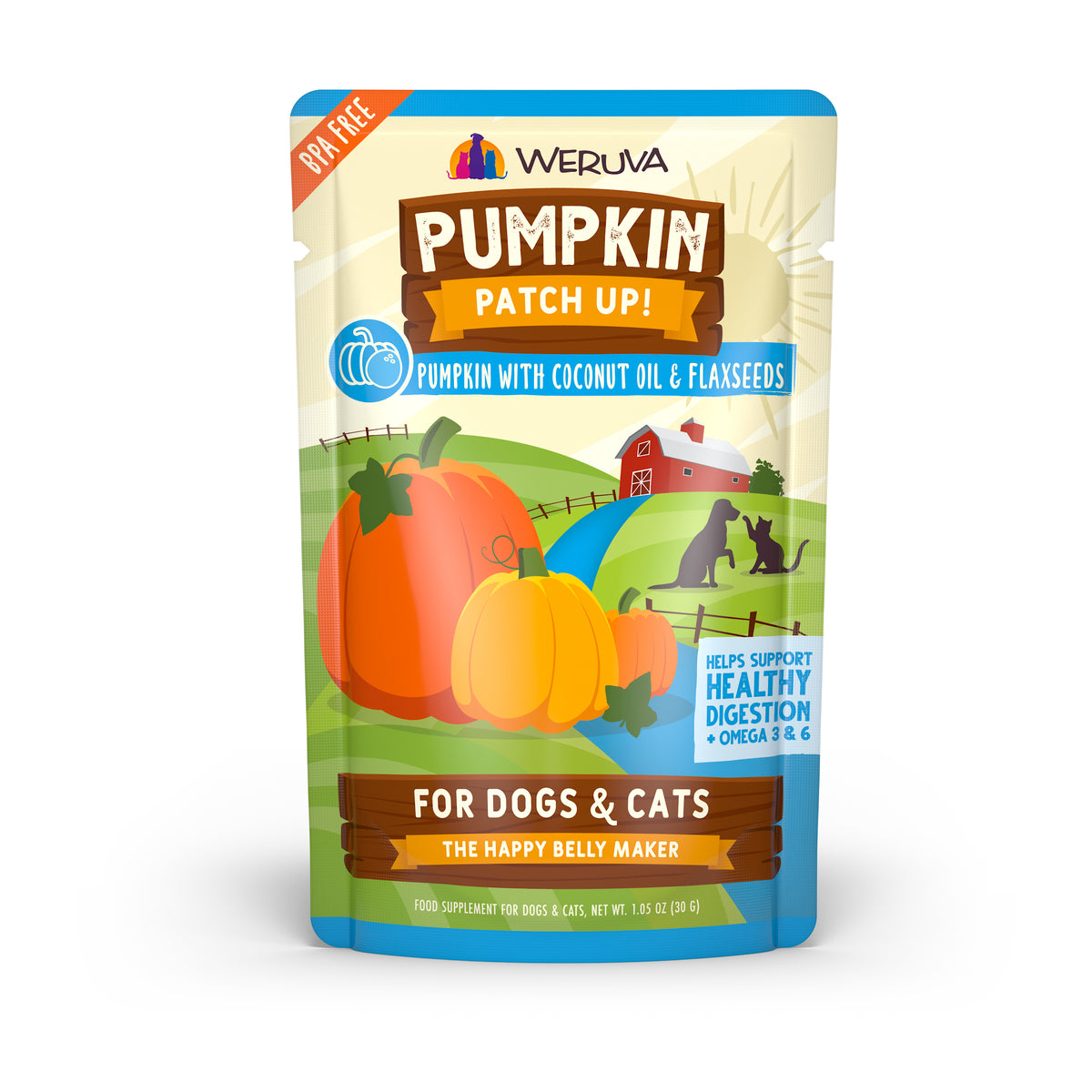 Weruva Pumpkin Patch Up With Coconut Oil & Flaxseeds Supplement For Dogs & Cats by Weruva