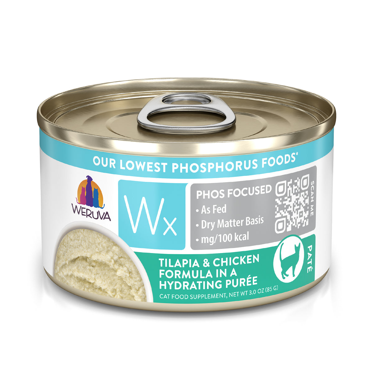 Weruva Wx Phos Focused Tilapia & Chicken Formula Wet Cat Supplement by Weruva