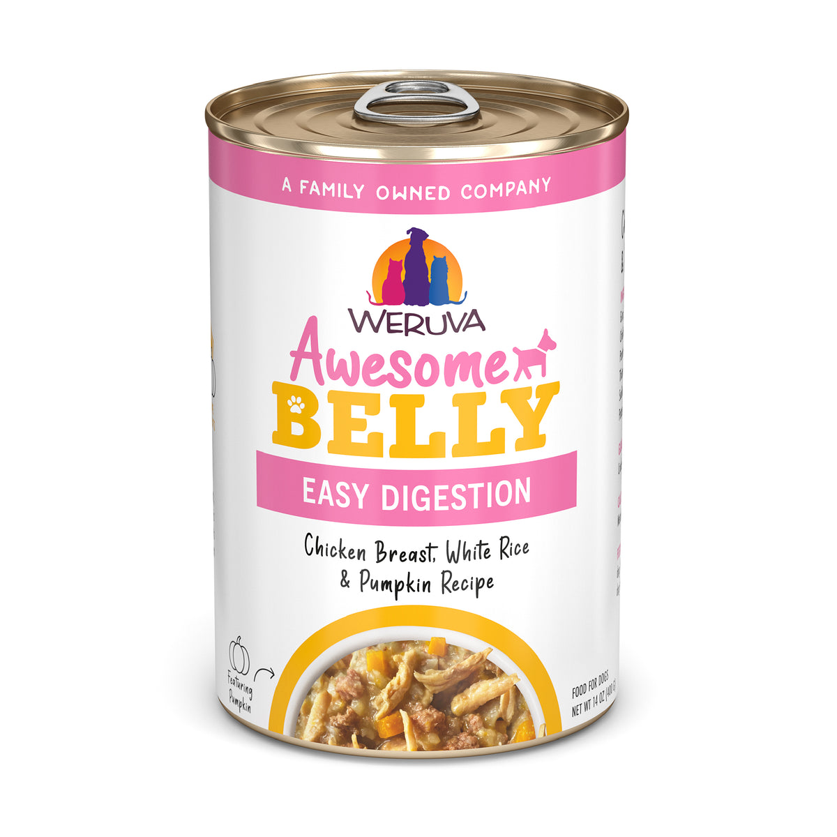 Weruva Awesome Belly Easy Digestion Chicken Breast, White Rice & Pumpkin Recipe In Broth by Weruva