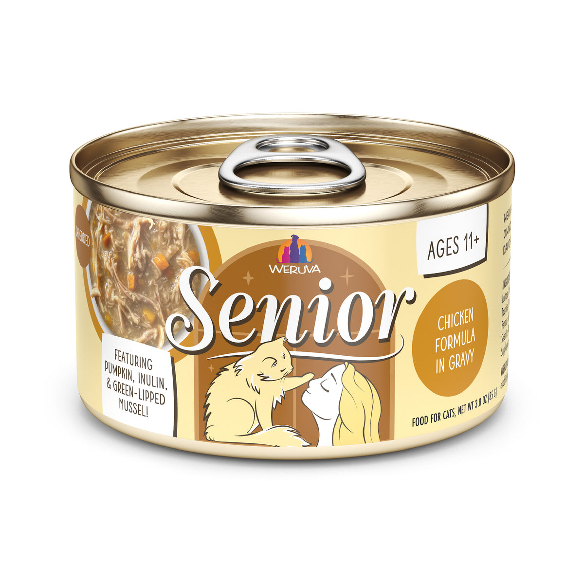Weruva Senior Chicken Formula in Gravy Wet Canned Cat Food by Weruva