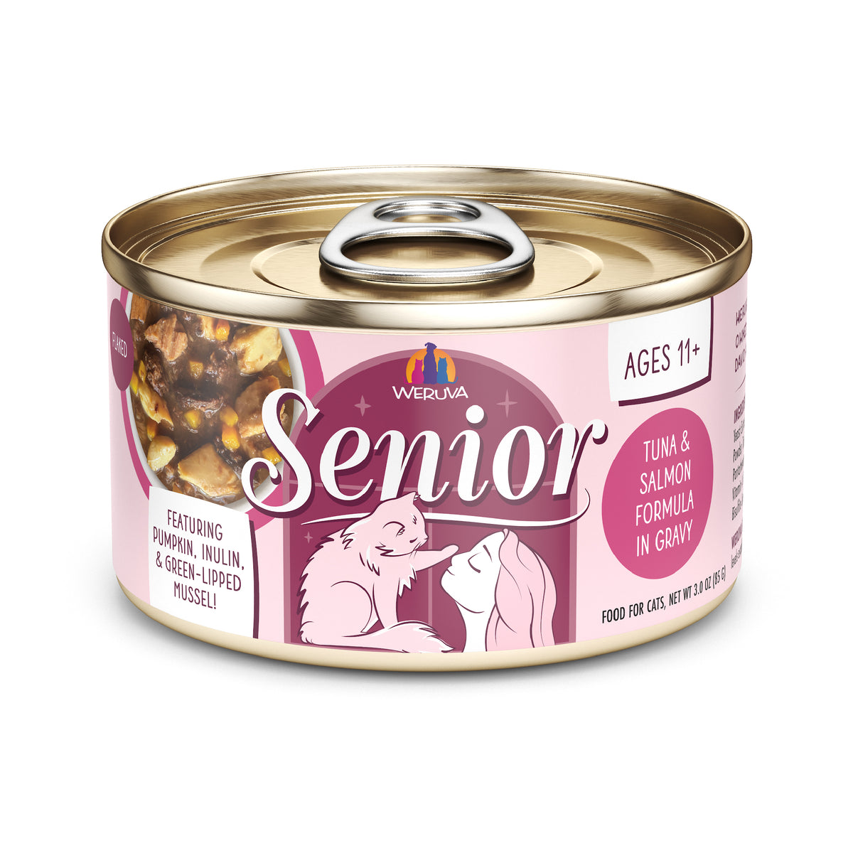 Weruva Senior Tuna & Salmon Formula in Gravy Wet Canned Cat Food by Weruva