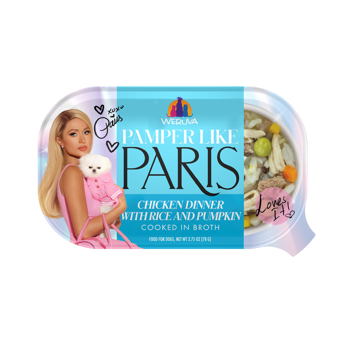 Weruva Paris Hilton Pamper Like Paris Chicken, Rice & Pumpkin Dog Food by Weruva