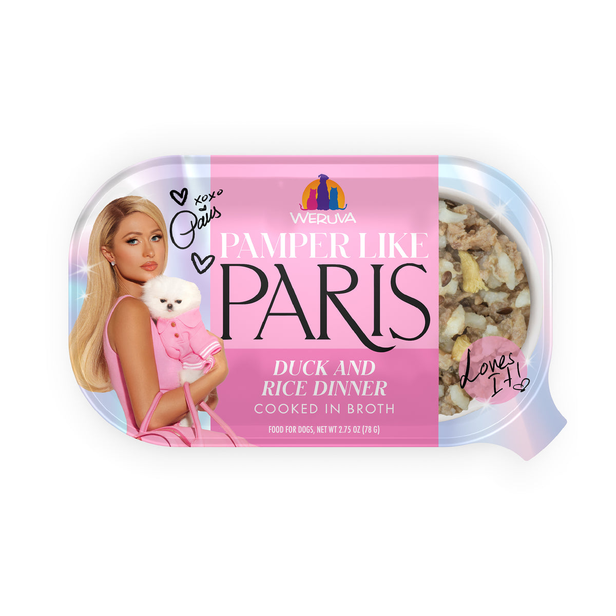 Weruva Paris Hilton Pamper Like Paris Duck & Rice in Broth Wet Dog Food by Weruva