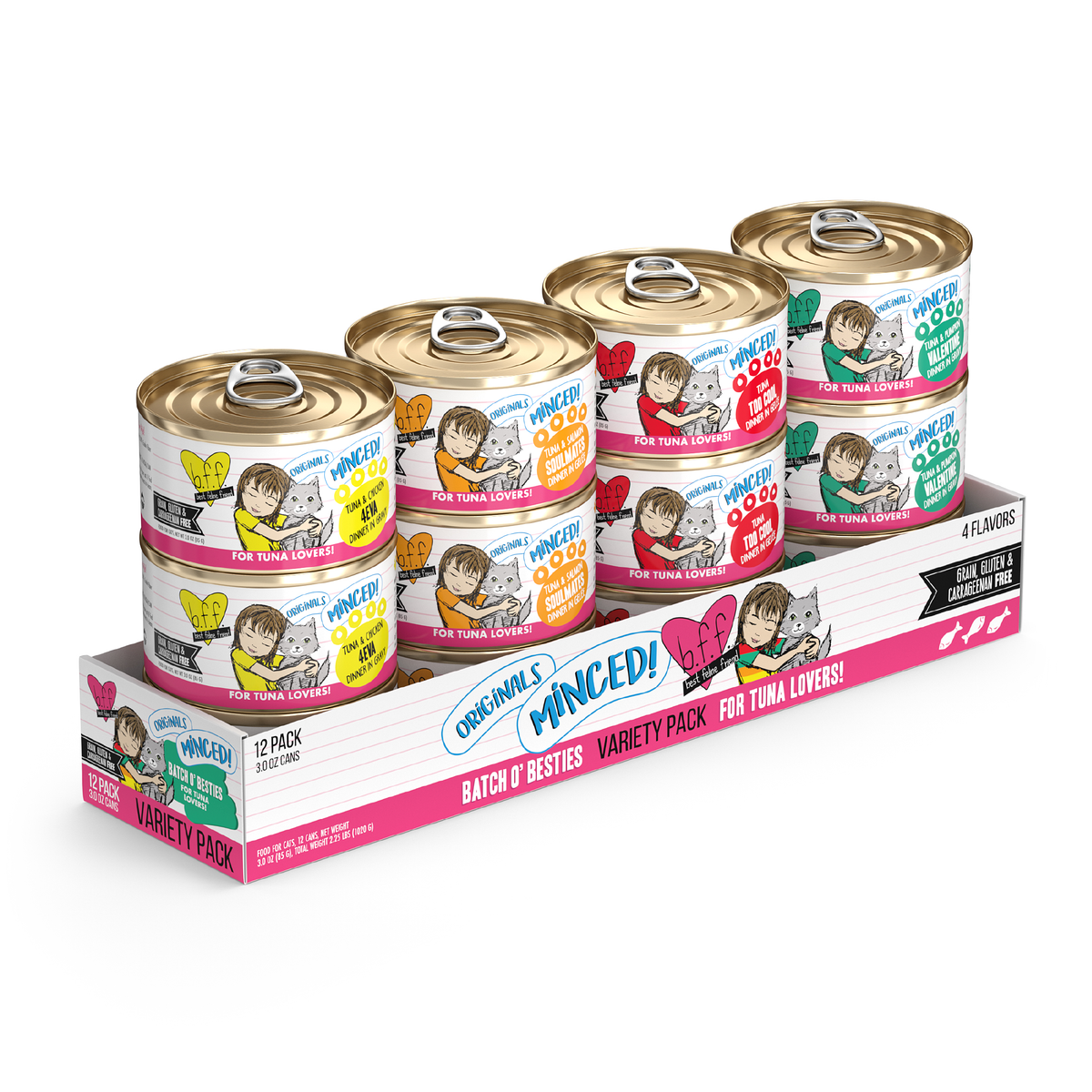 Weruva BFF Minced Batch O' Besties Variety Pack Canned Wet Cat Food by Weruva