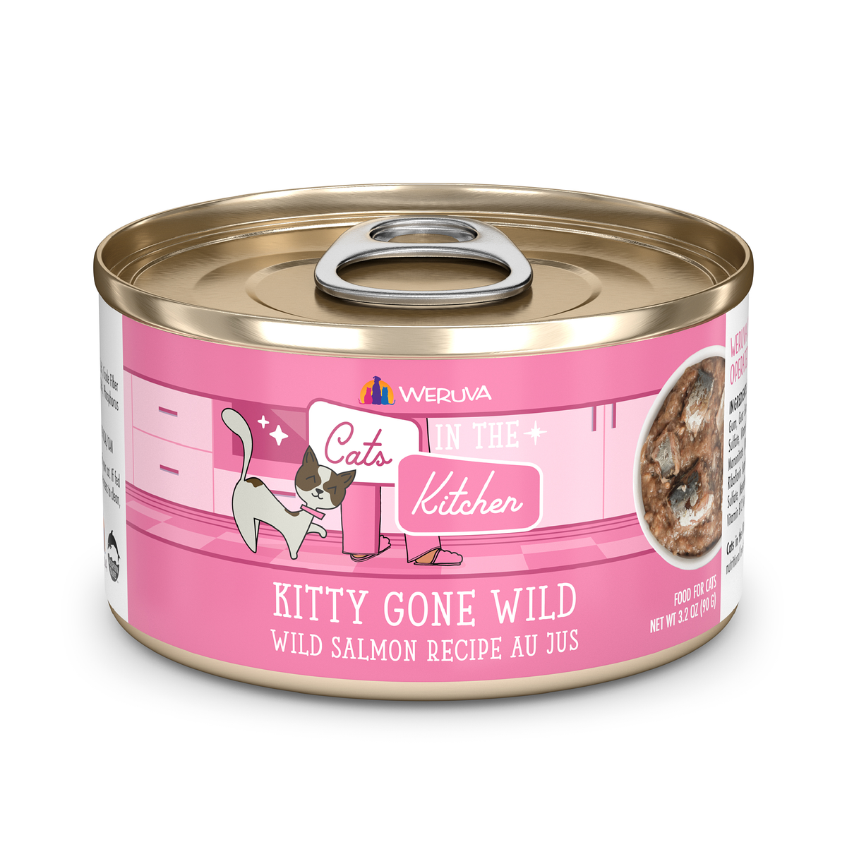 Weruva Cats in the Kitchen Kitty Gone Wild Salmon Au Jus Wet Cat Food by Weruva
