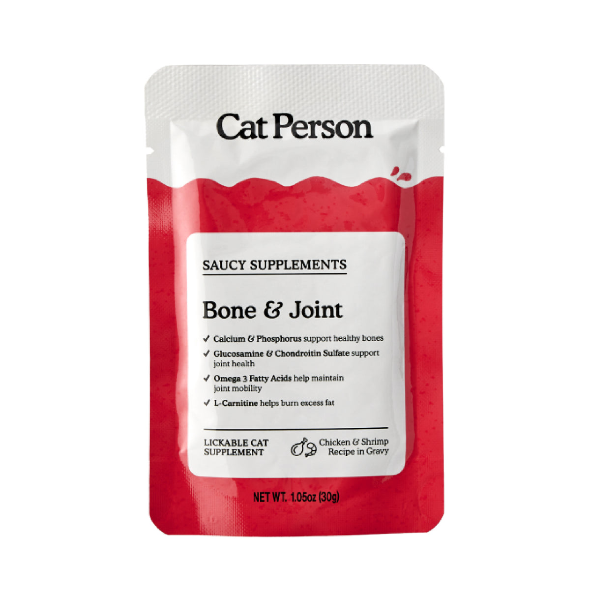 Cat Person Chicken & Shrimp Bone & Joint Saucy Supplement by Cat Person