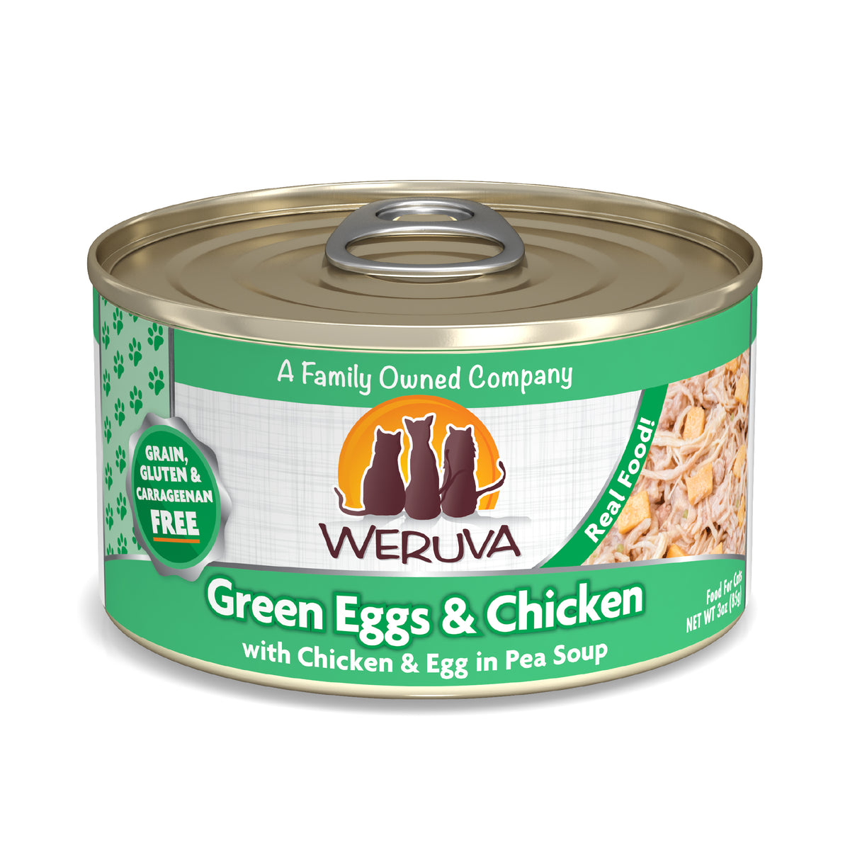 Weruva Classic Cat Green Eggs & Chicken in Pea Soup Wet Food by Weruva
