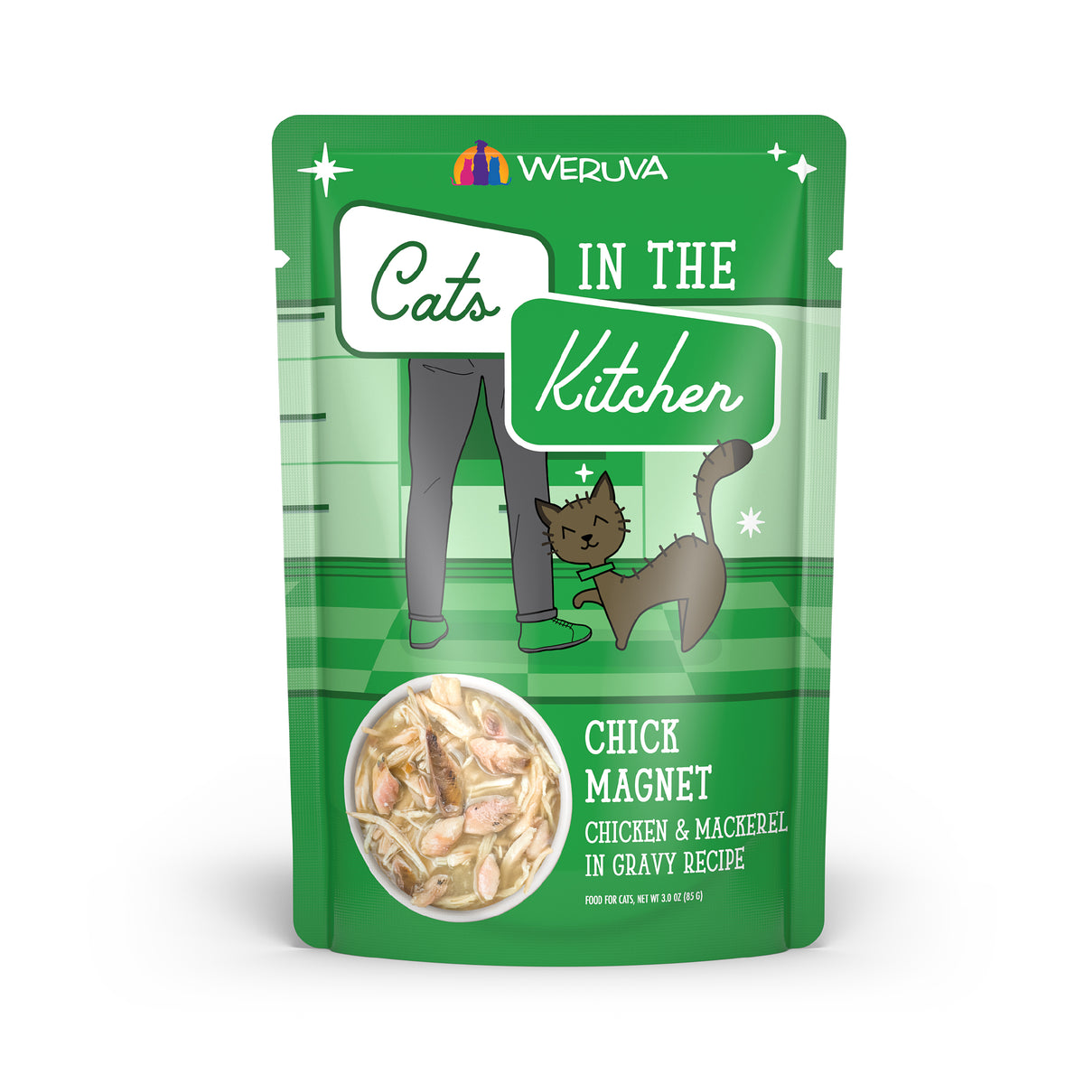 Weruva Cats in the Kitchen Chick Magnet in Gravy Wet Cat Food Pouch by Weruva