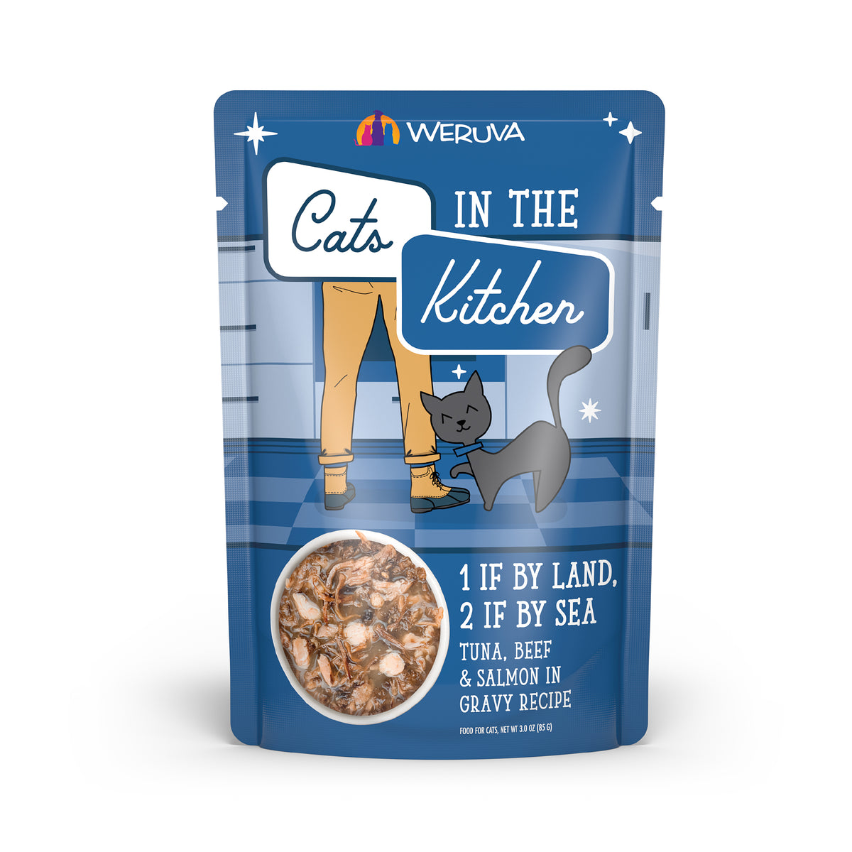 Weruva Cats in the Kitchen 1 If By Land, 2 If By Sea in Gravy Cat Food by Weruva