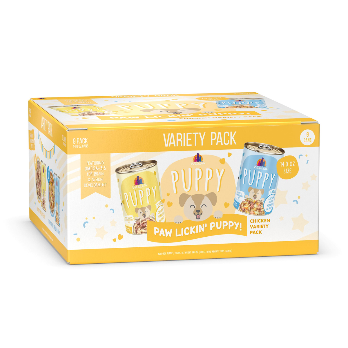 Weruva Puppy Paw Lickin' Puppy Chicken Variety Pack Wet Canned Dog Food by Weruva