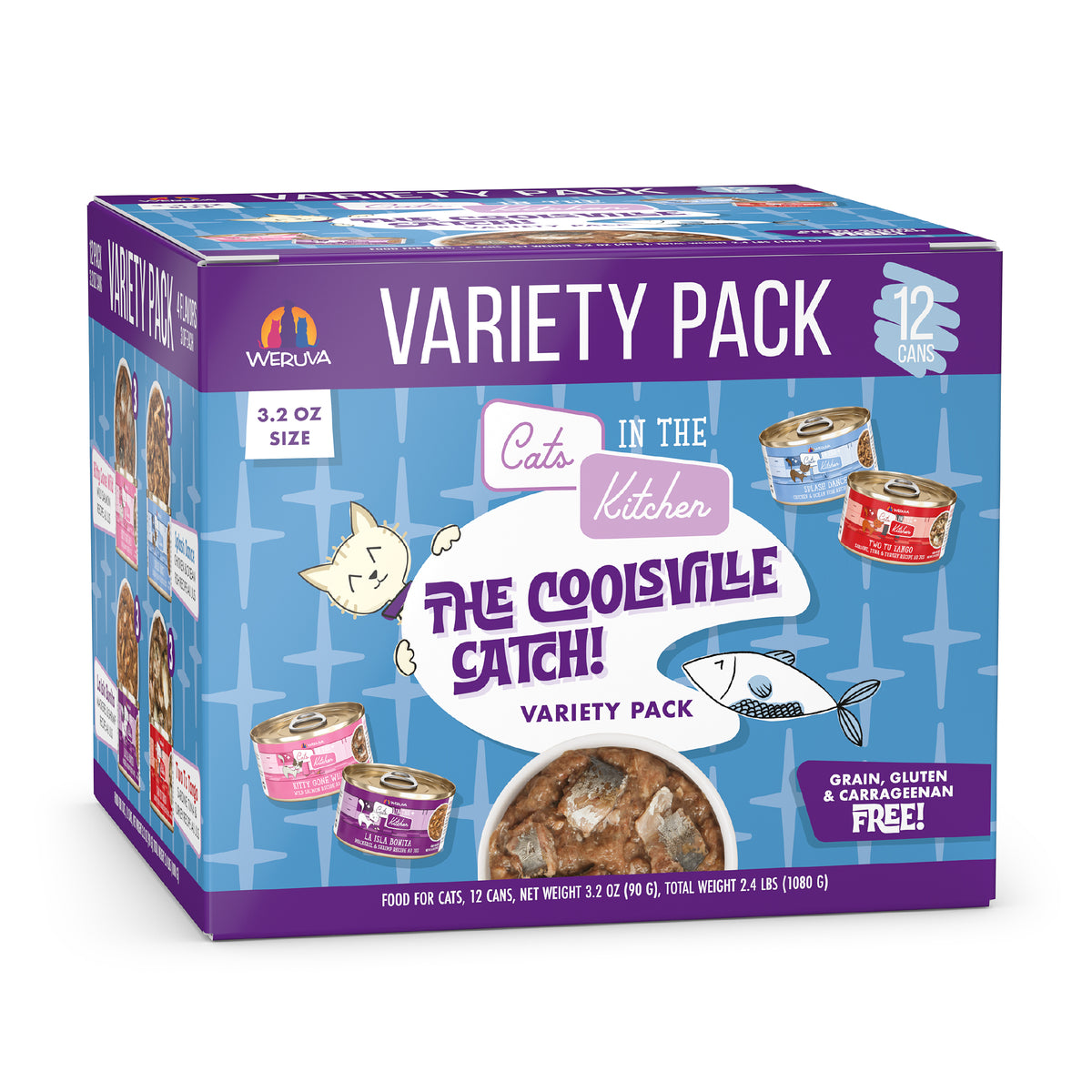 Weruva Cats in the Kitchen Coolsville Catch Variety Pack Wet Cat Food by Weruva