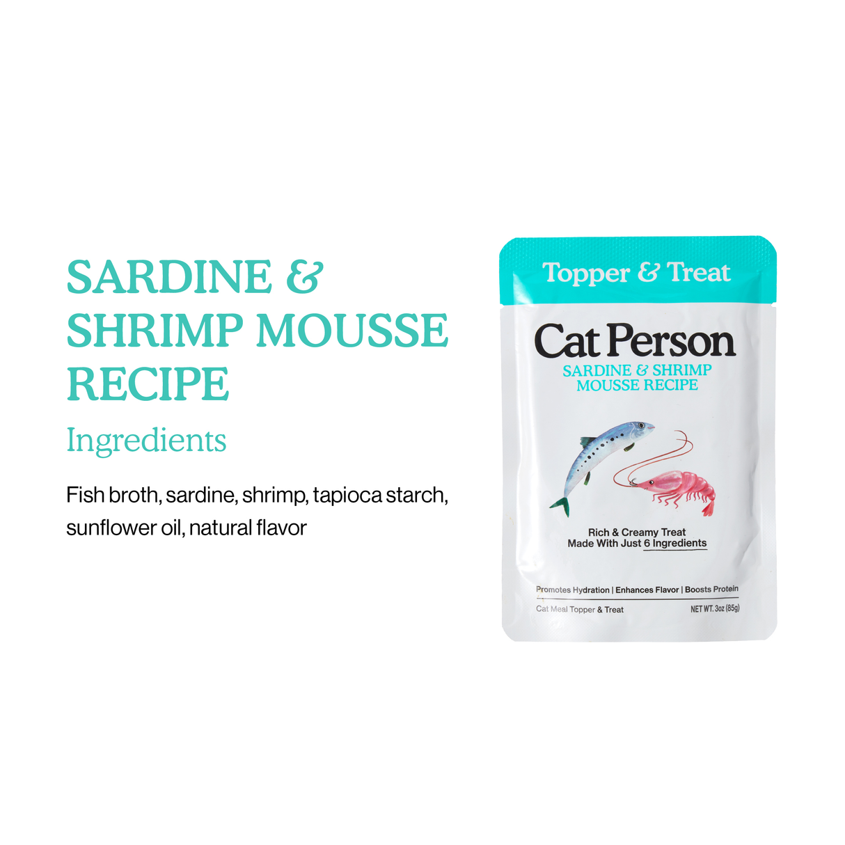 CP-FOS-00004-850023243966 Sardine & Shrimp Mousse Topper 3oz, 4pk