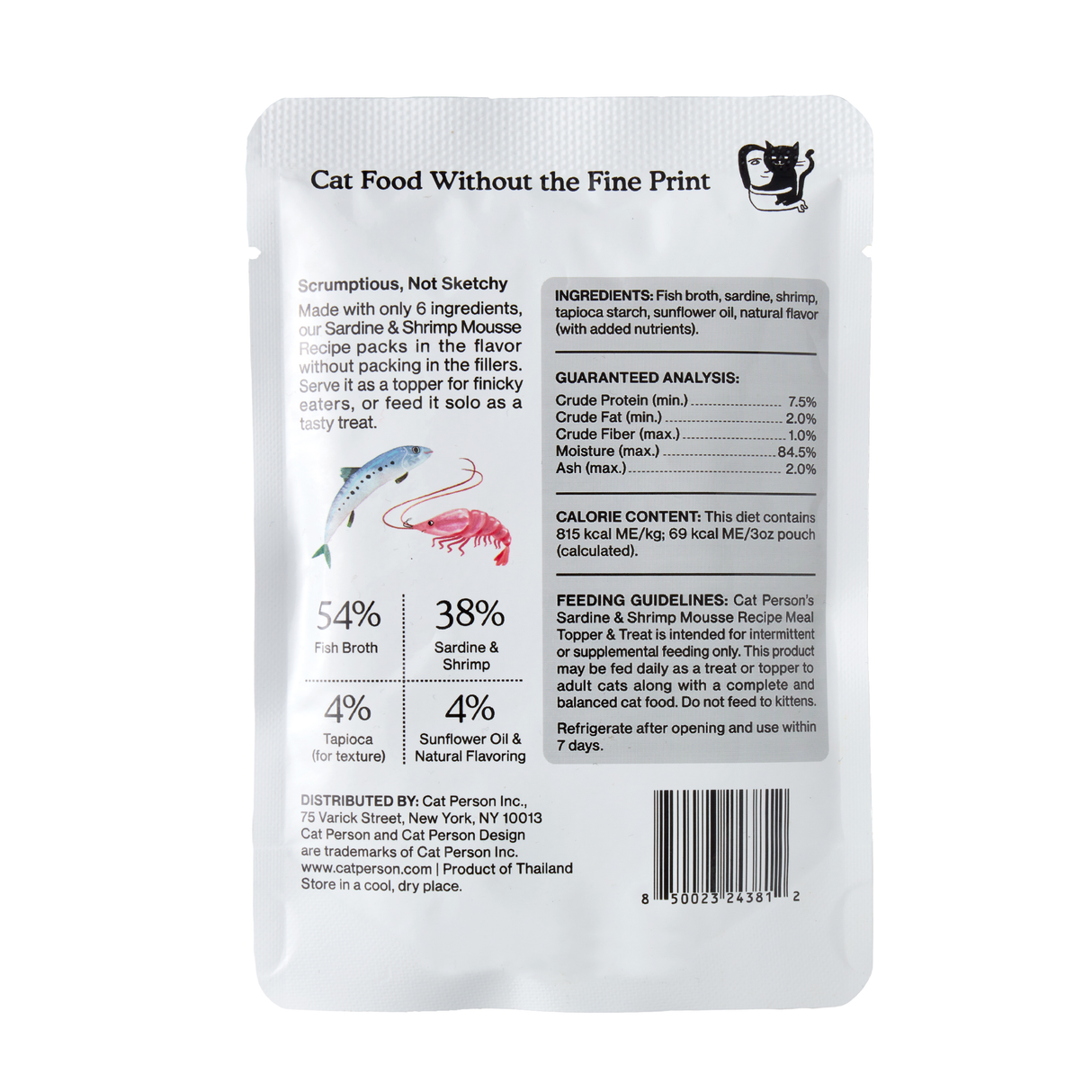 CP-FOS-00004-850023243966 Sardine & Shrimp Mousse Topper 3oz, 4pk