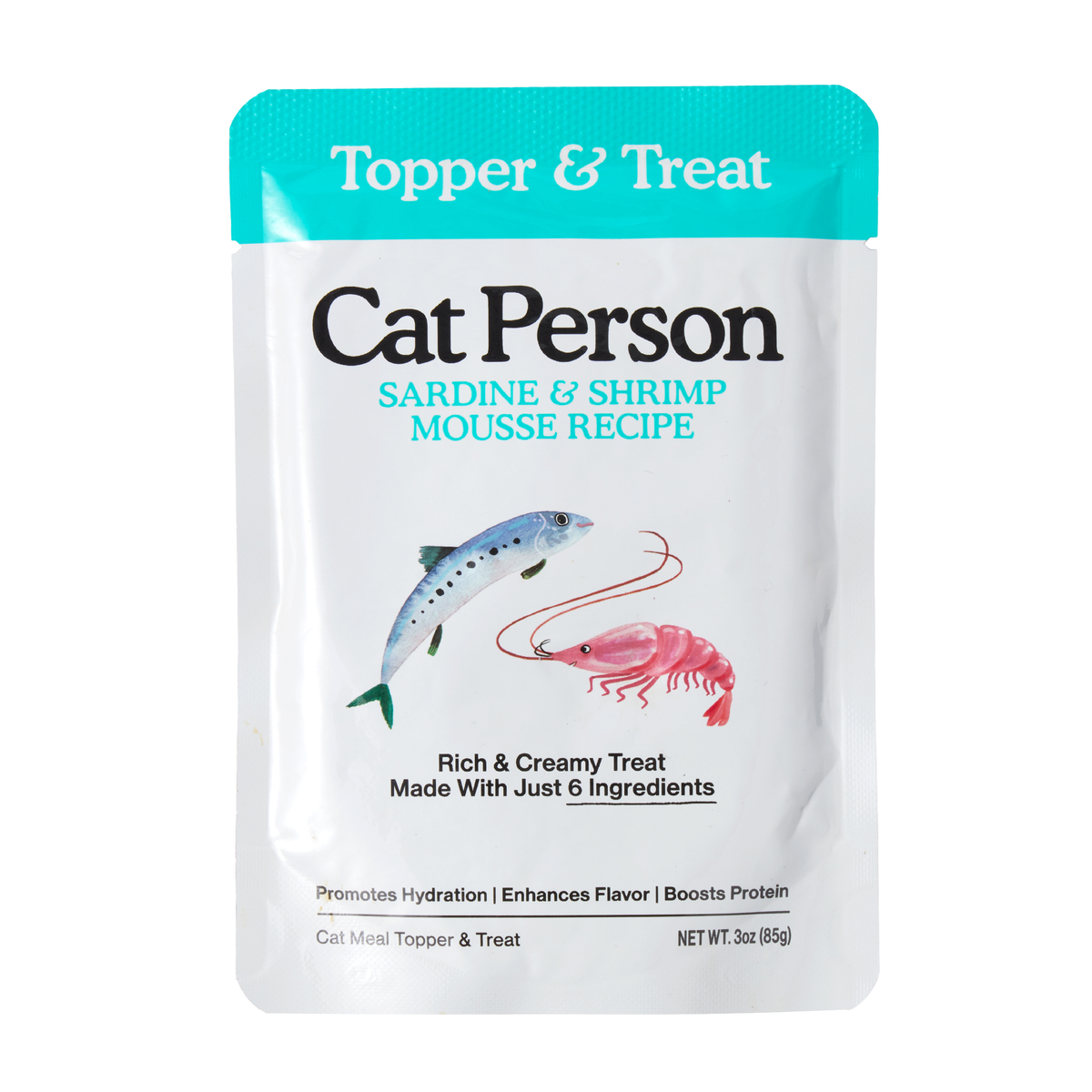 Cat Person Sardine & Shrimp Mousse Wet Cat Treat & Topper by Cat Person