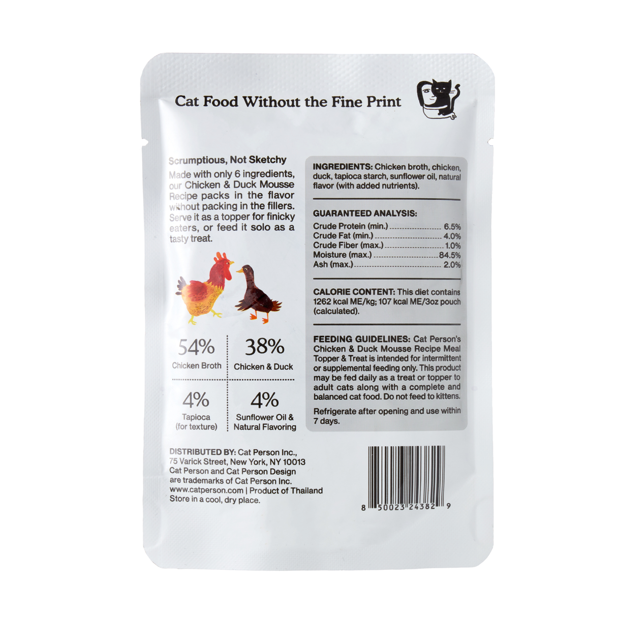 CP-FOS-00005-850023243973 Chicken & Duck Mousse Topper 3oz, 4pk