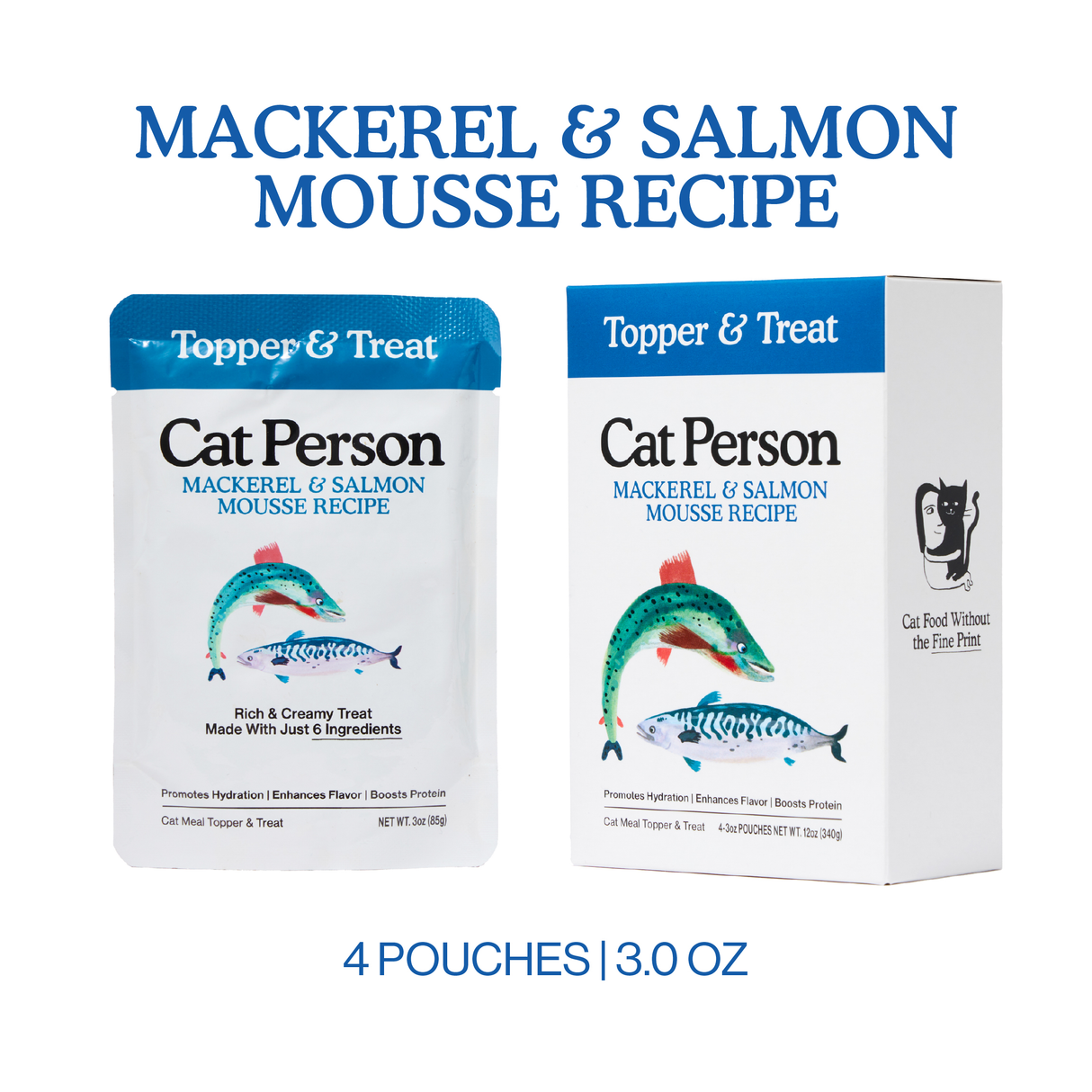 CP-FOS-00006-850023243980 Mackerel & Salmon Mousse Topper 3oz, 4pk