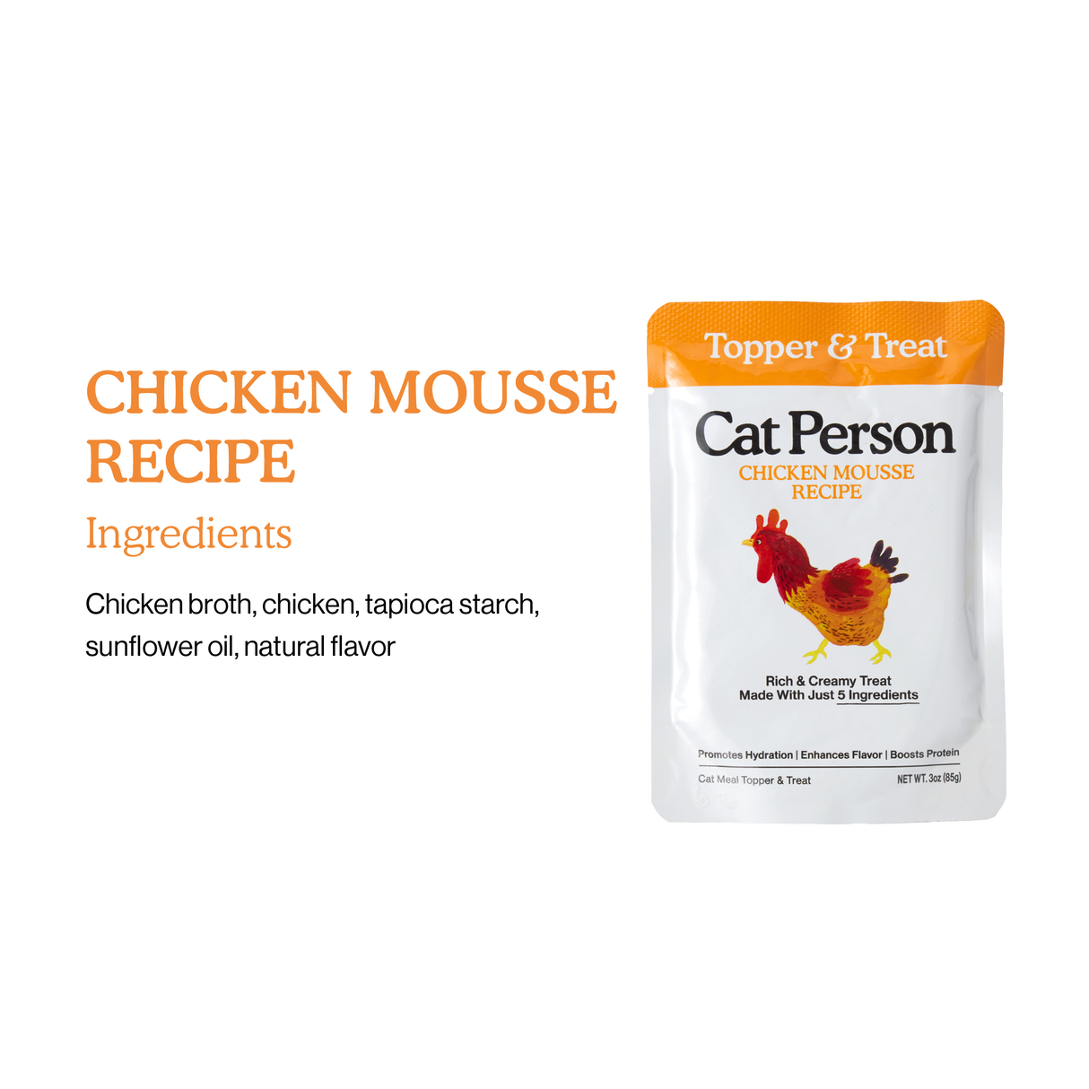 CP-FOS-00010-850023243805 Chicken Mousse Topper & Treat 3oz