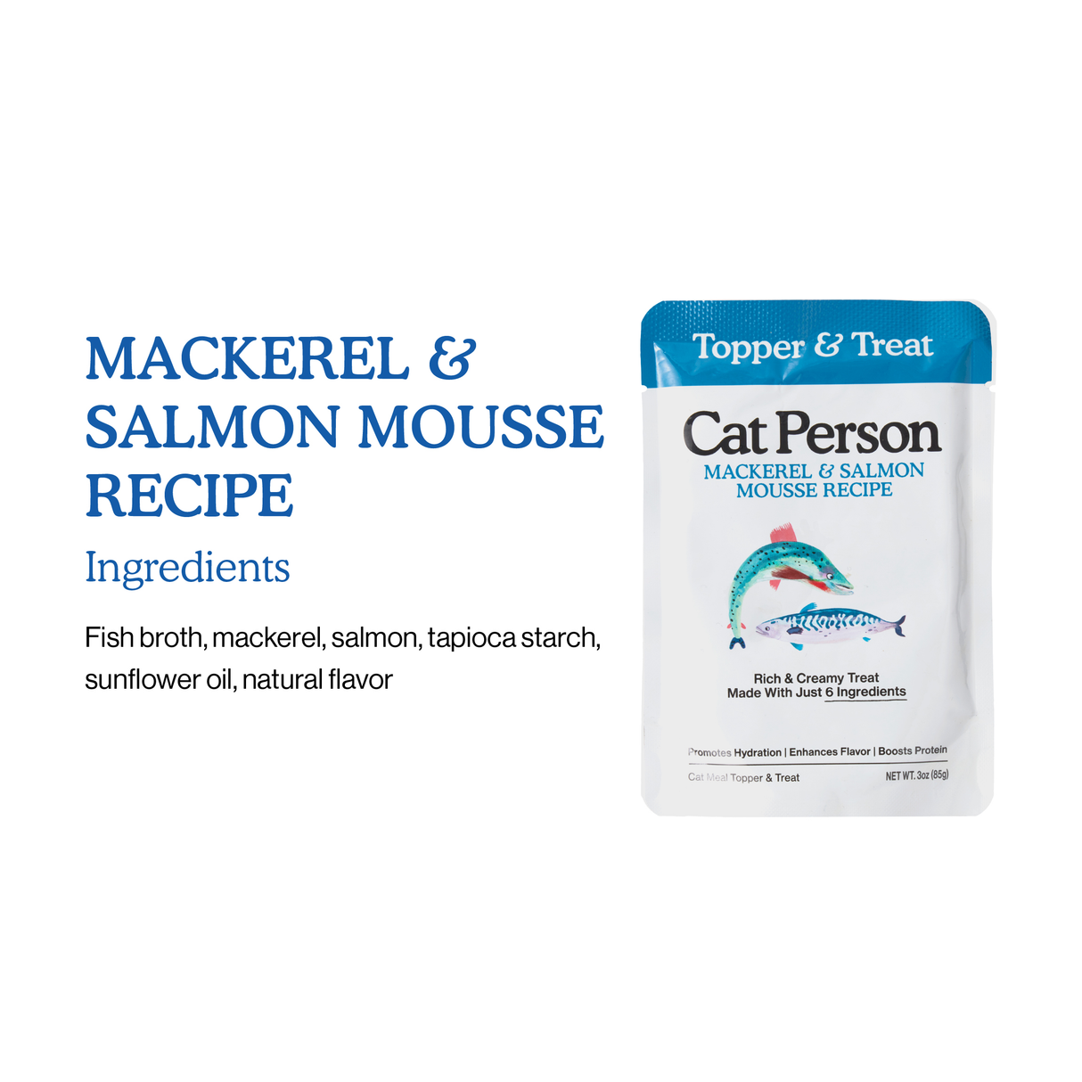 CP-FOS-00013-850023243836 Mackerel & Salmon Mousse Topper & Treat 3oz
