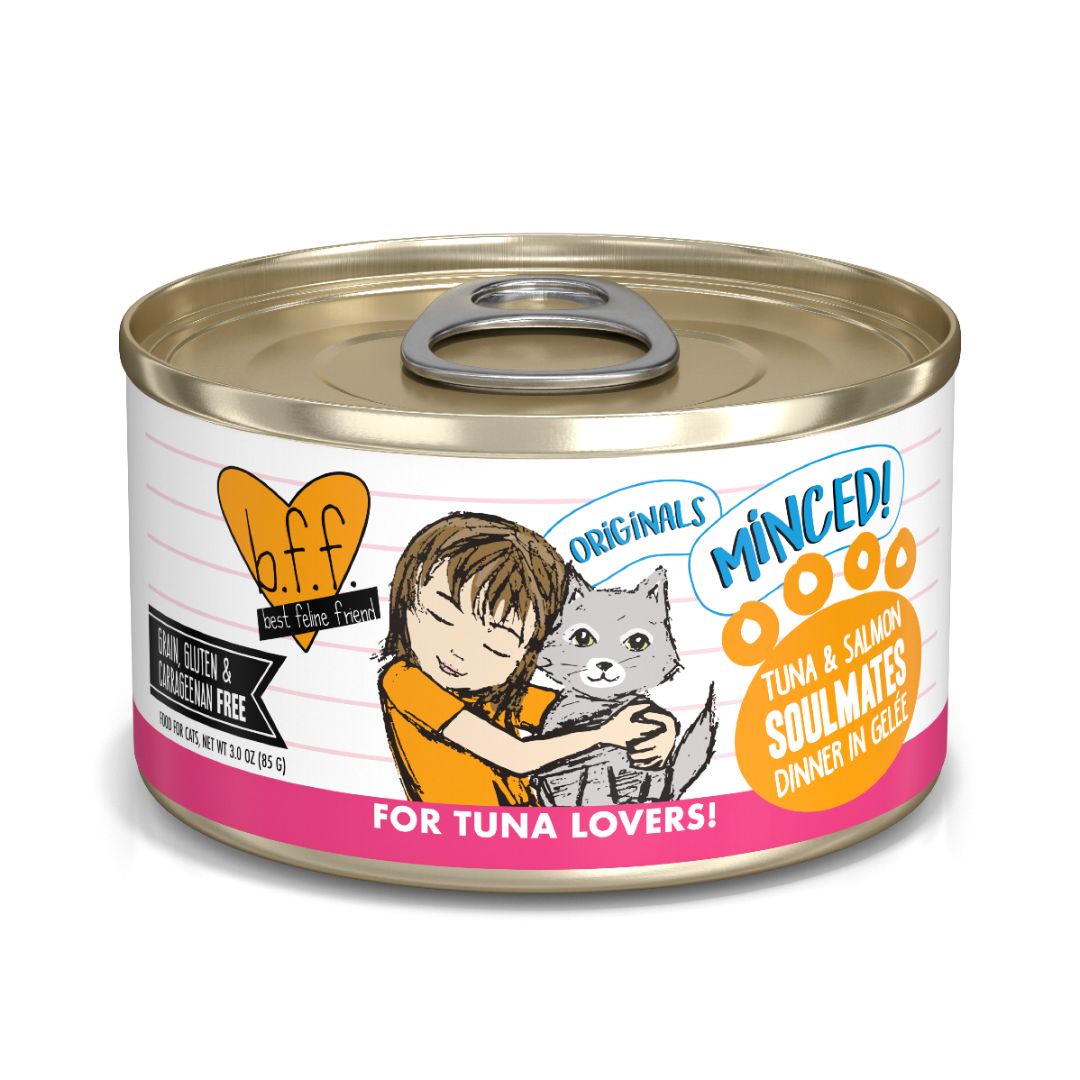Weruva BFF Minced Tuna & Salmon Soulmates In Gelée Wet Canned Cat Food by Weruva
