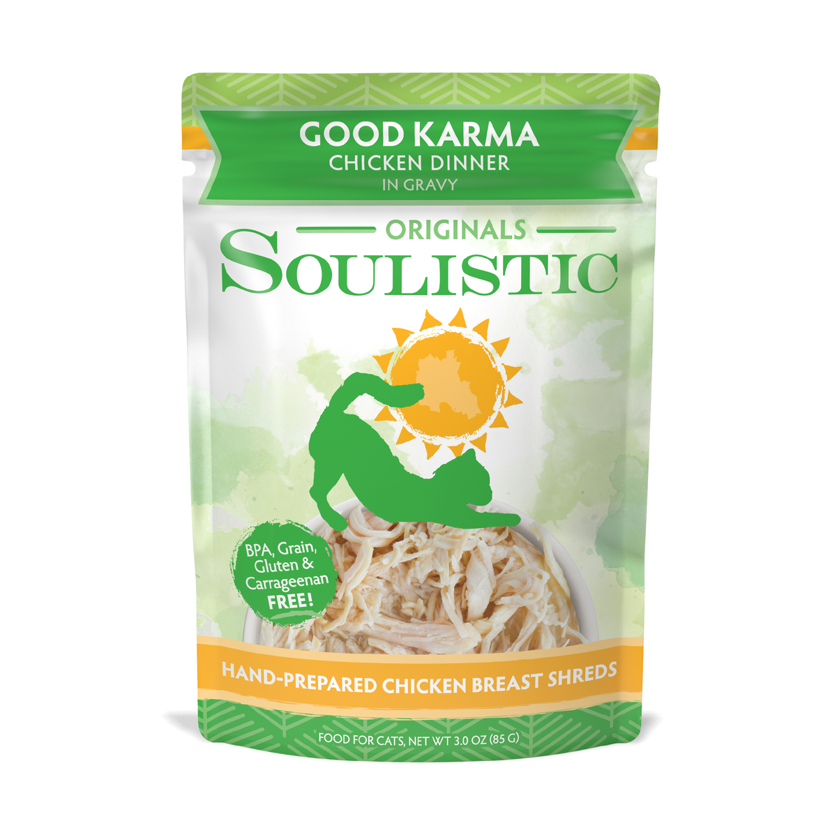 Soulistic Originals Good Karma Chicken in Gravy Wet Cat Food Pouch by Weruva