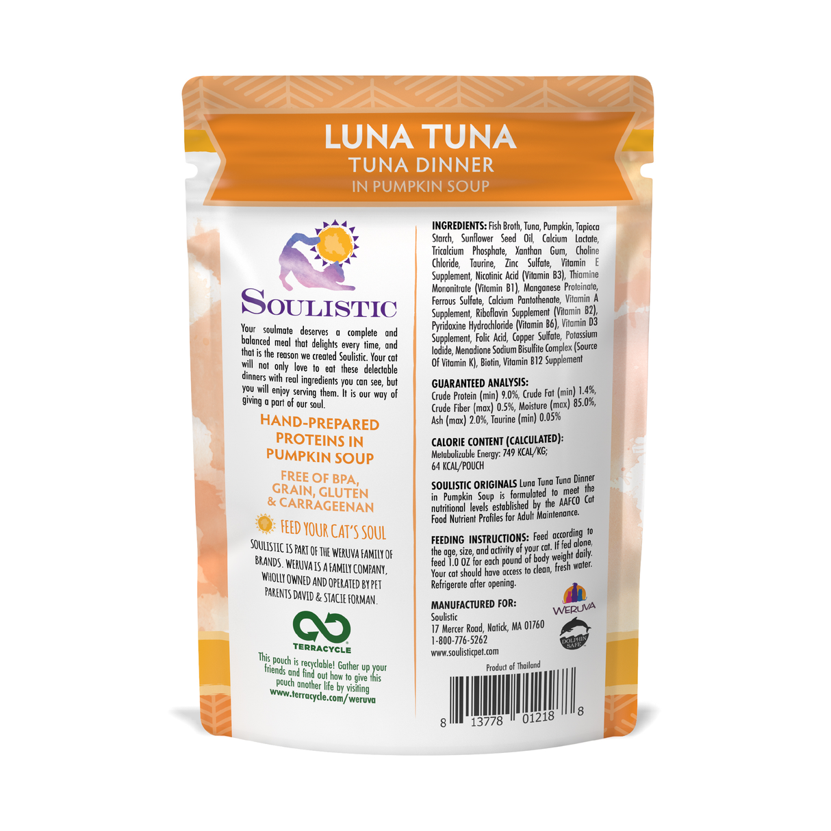 P0004-813778012188 Luna Tuna Pouch 3oz