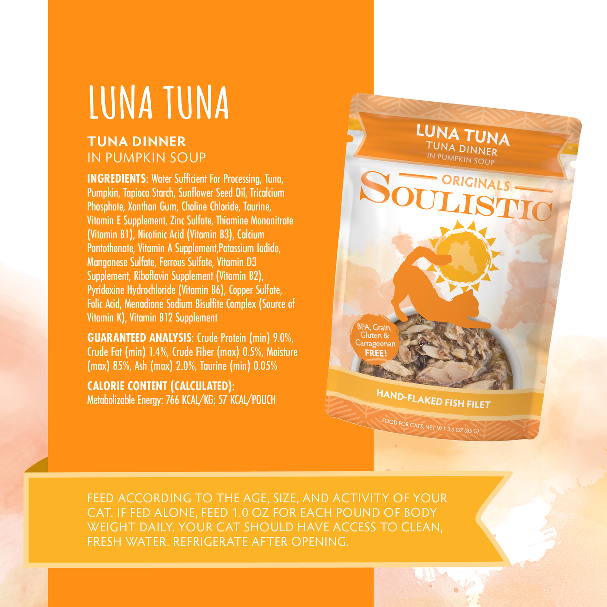 P0004-813778012188 Luna Tuna Pouch 3oz