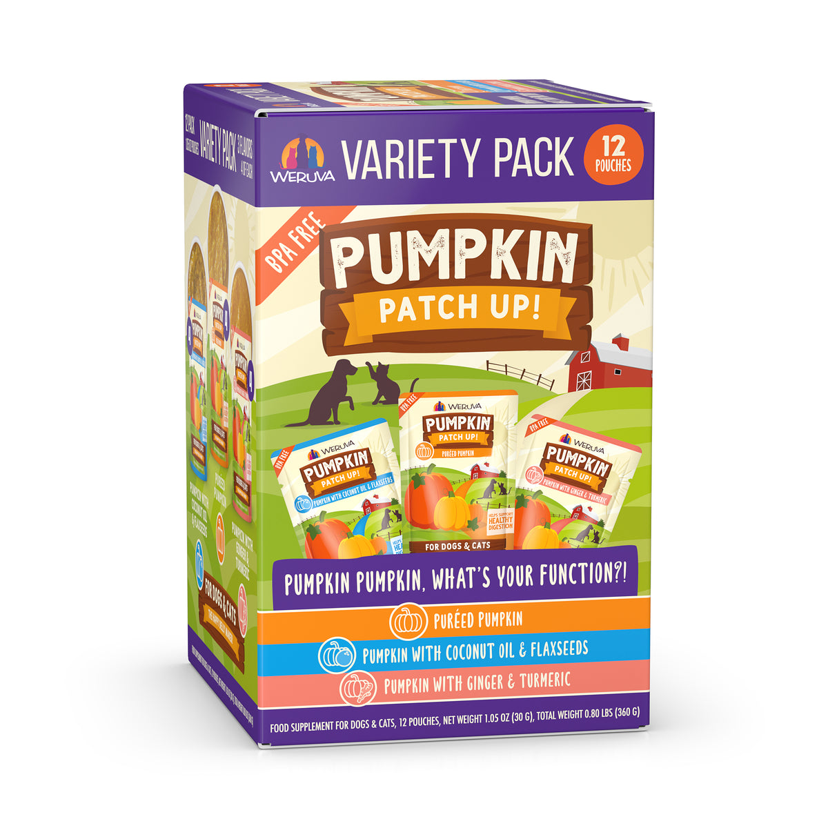 Weruva Pumpkin Patch Up What's Your Function?! Variety Pack Supplement For Dogs & Cats by Weruva