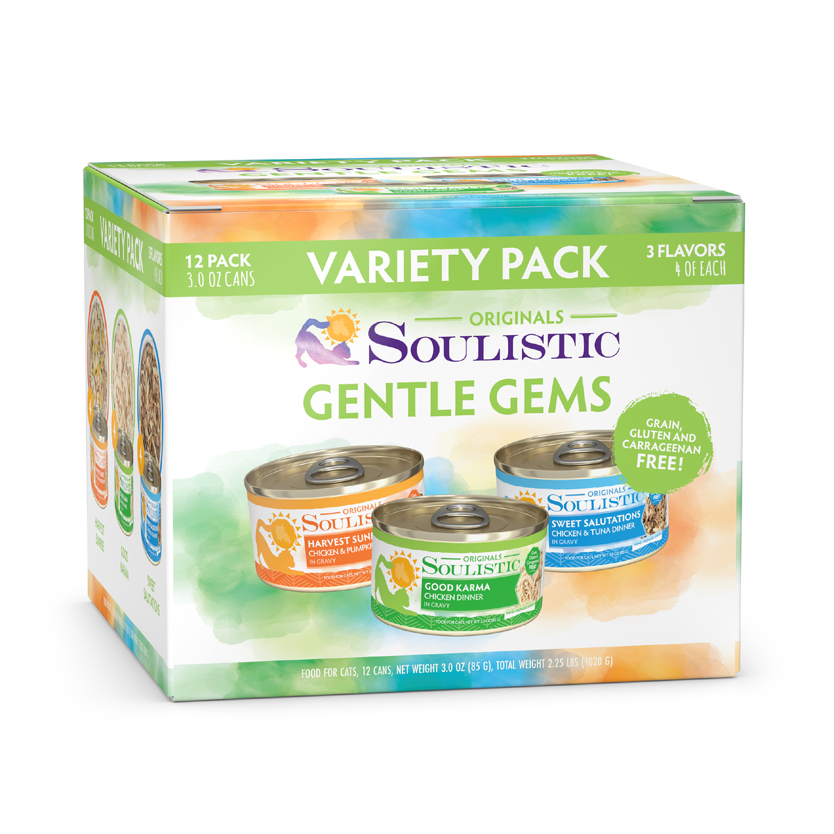 Soulistic Originals Gentle Gems Wet Canned Cat Food Variety Pack by Weruva