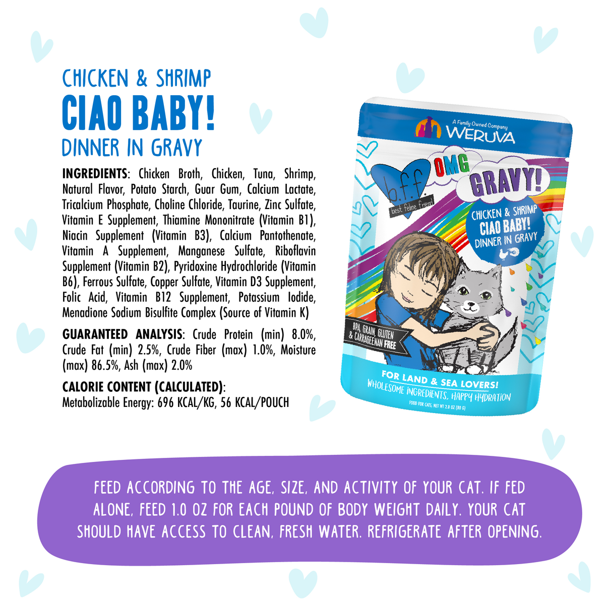 0461-878408000409 Ciao Baby! 2.8oz Pouch