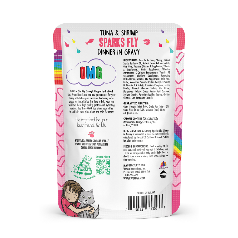 3148-810192813063 BFF OMG Gravy Tuna & Shrimp Sparks Fly 3oz Pouch