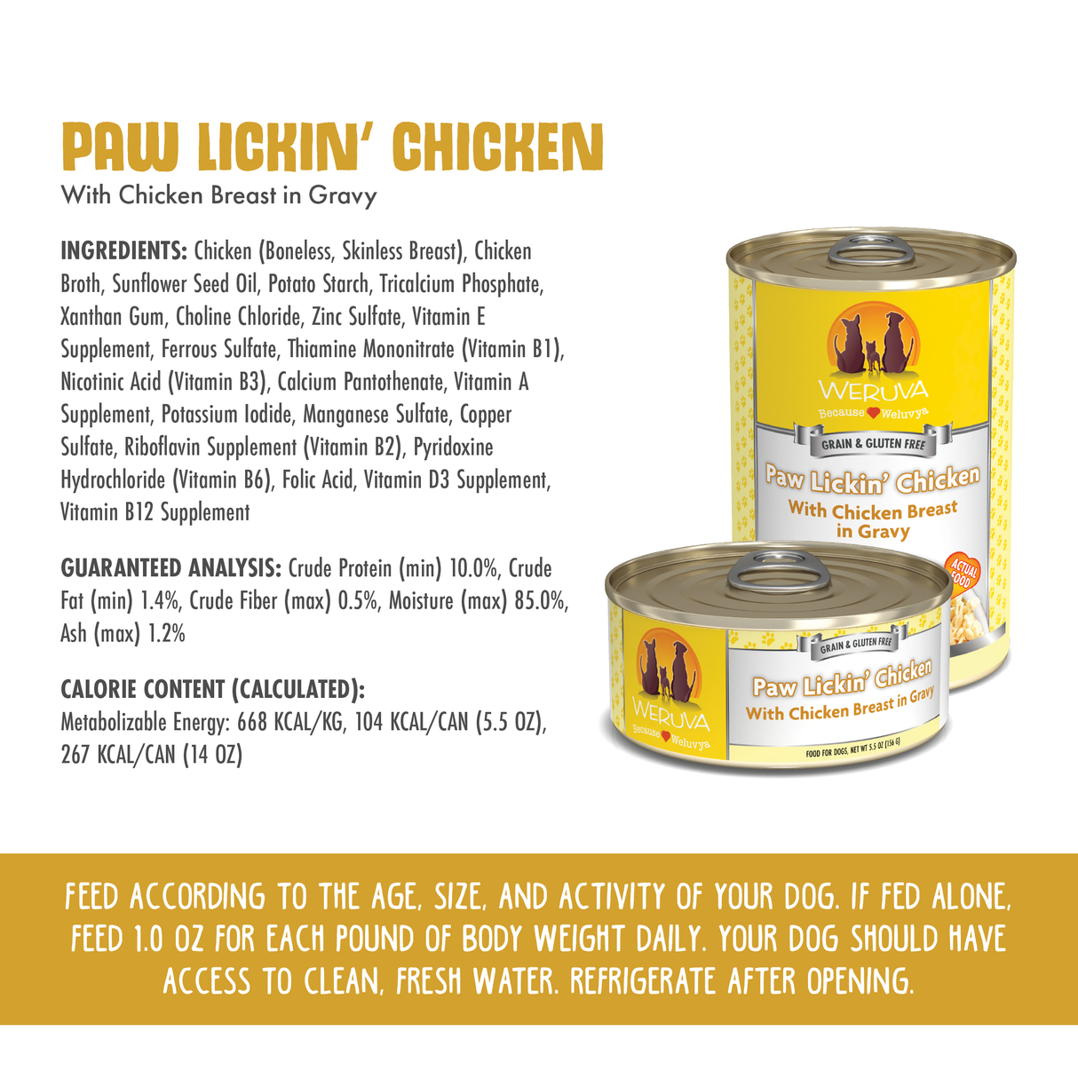 4117-878408003110 Paw Lickin' Chicken 5.5oz Can