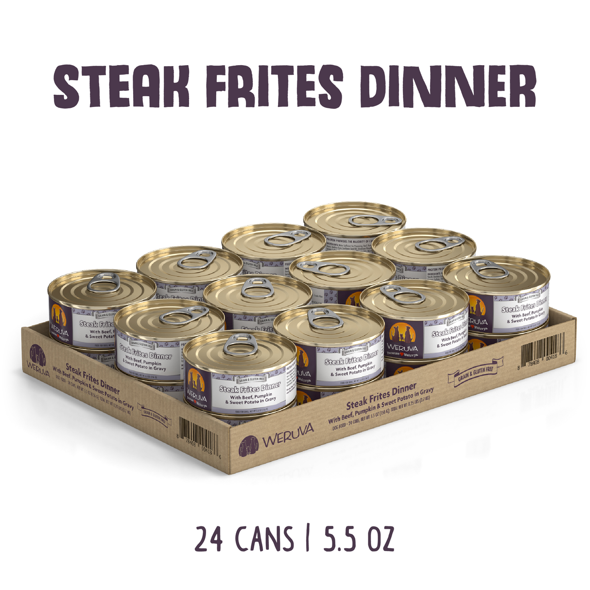 4186-878408003189 Steak Frites Dinner 5.5oz Can